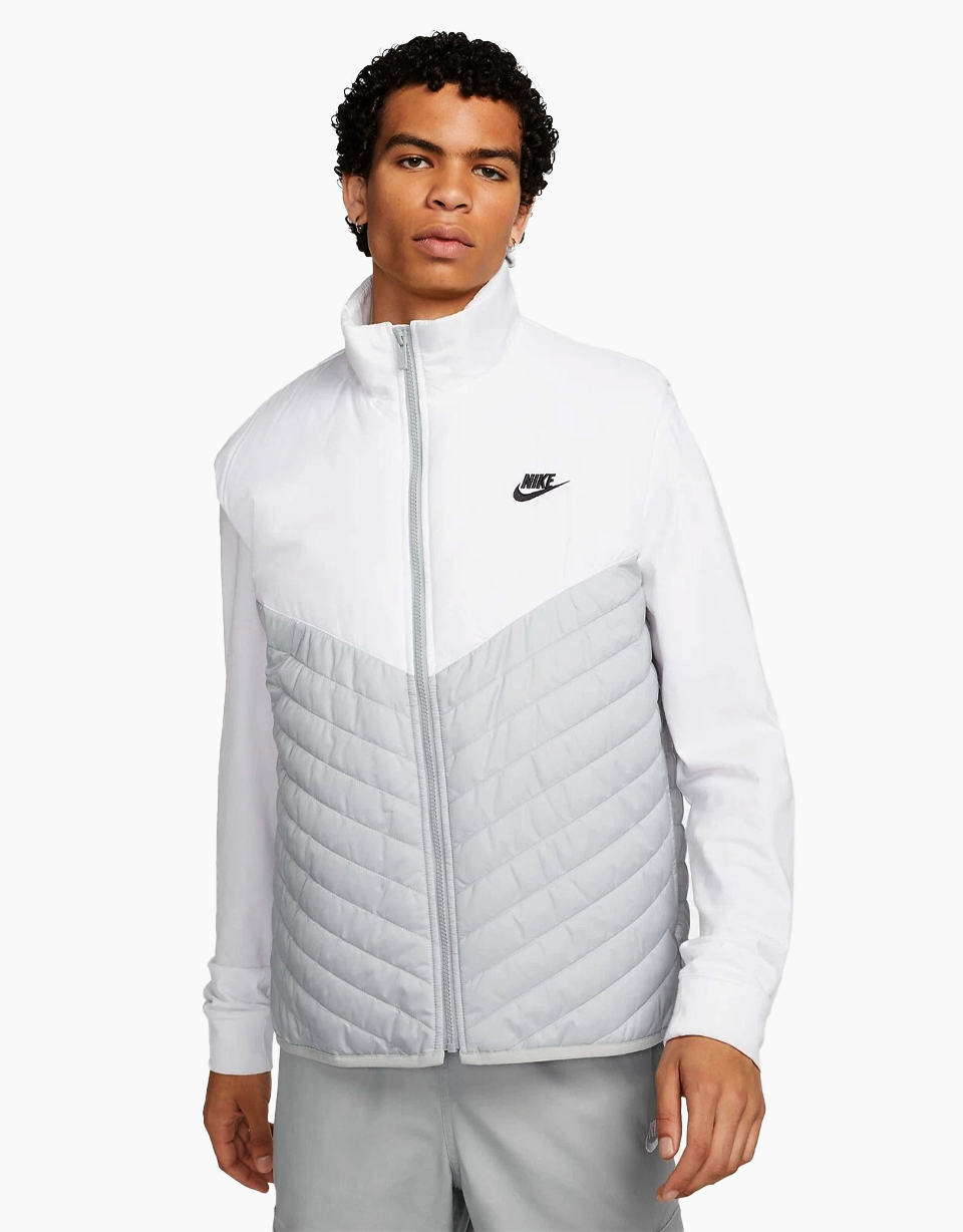Chaleco Nike Therma-FIT Blanco Gris